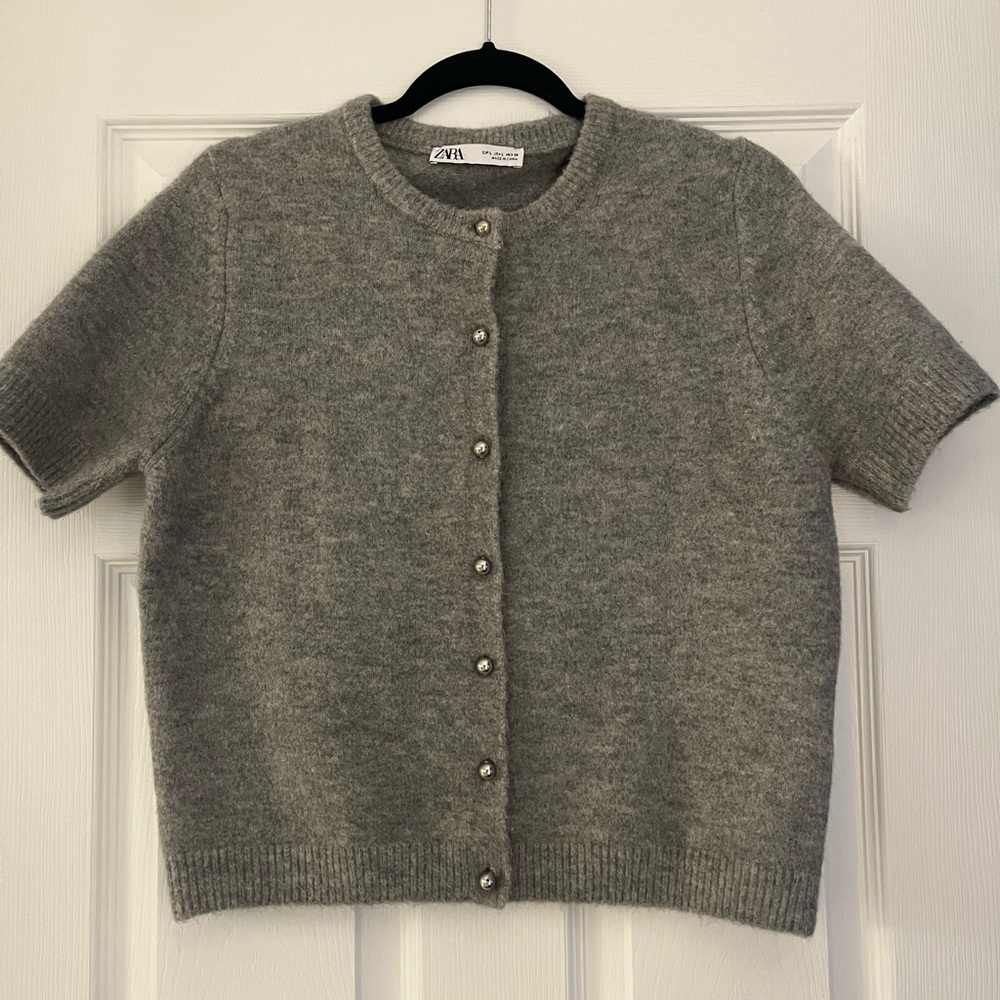 Knit Short Sleeve Sweater
